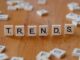 Scrabble pieces saying "TRENDS"